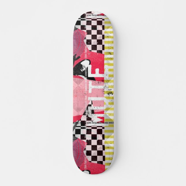 Mute Collage Art Skateboard (Vorne)