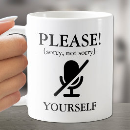 Mute dich selbst lustig kaffeetasse