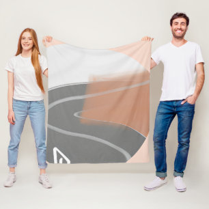 Mute Erden tönt sonnenminimalistische Kunst Fleecedecke