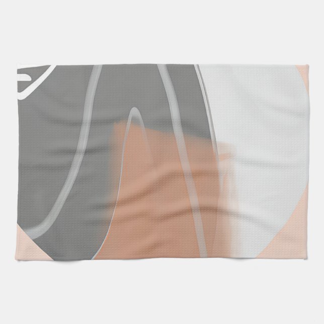 Mute Erden tönt sonnenminimalistische Kunst Geschirrtuch (Horizontal)