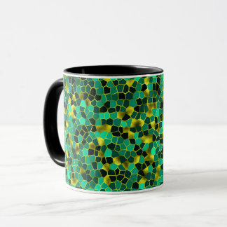 Mute Green und Gold Shatter Tasse