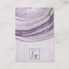 Mute Mauve Agate Earthy Necklace Earring Display Visitenkarte