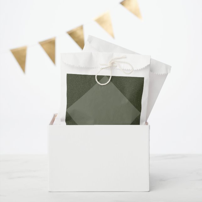 Mute Moss Green Diamond Gevor Bag Geschenktütchen (Party)