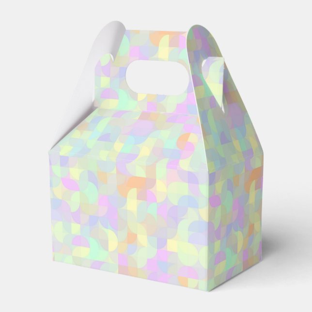 Mute Pastel Boho Mod Geometric Abstrakt Geschenkschachtel (Vorderseite)