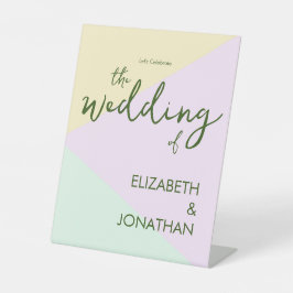 Mute Pastel Geometric Wedding Sockelschild
