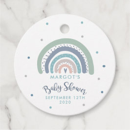 Mute Pastel Rainbow Baby Dusche Geschenkanhänger