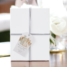 Mute Peach Blume Personalisiert Lesben Hochzeit Geschenkanhänger