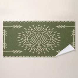 Mute Sage Green Bath Handtuch Badehandtuch