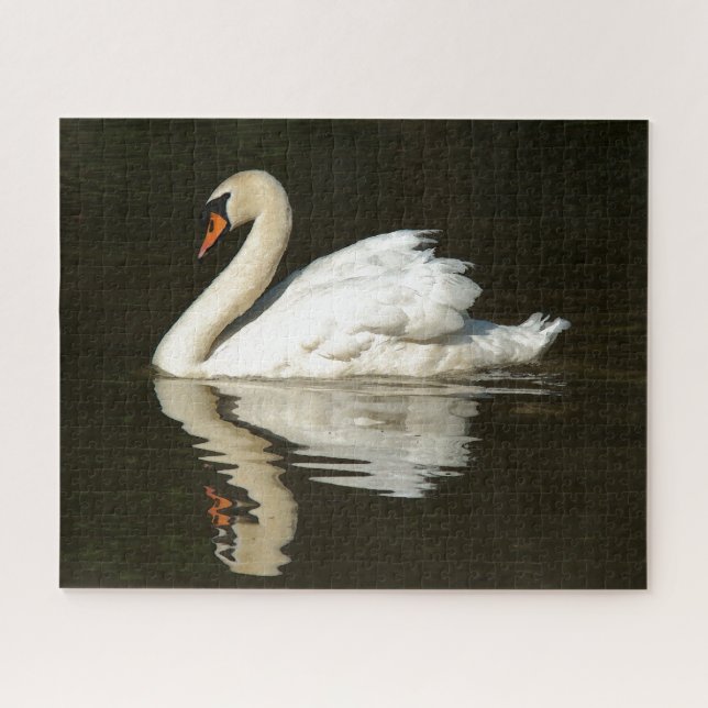 Mute Swan Bird Pond Wildlife Animals Jigsaw Puzzle (Horizontal)