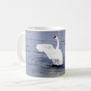 Mute Swan Flügel Baden. Kaffeetasse