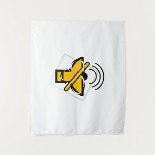 Mute Wandteppich