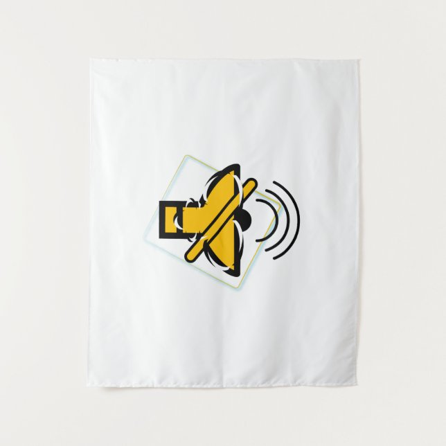 Mute Wandteppich (Vorderseite)