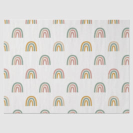 Muted boho rainbow scandi pattern  seidenpapier