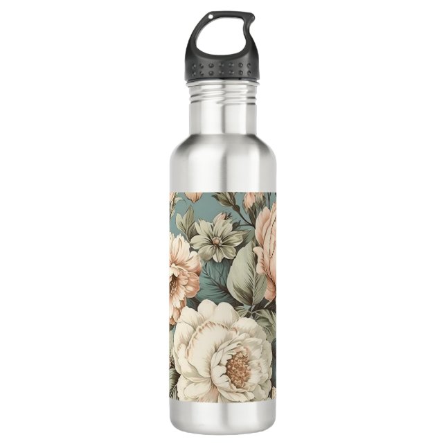 Muted Botanical Dream Edelstahlflasche (Vorderseite)