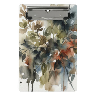 Muted Forest Watercolor Mini Klemmbrett