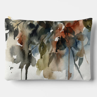 Muted Forest Watercolor Zubehörtasche
