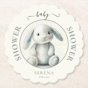Muted getufft Bunny BABY SHOWER Untersetzer