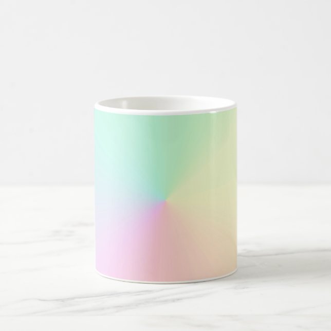Muted Gradient Ombre Rainbow Kaffeetasse (Mittel)