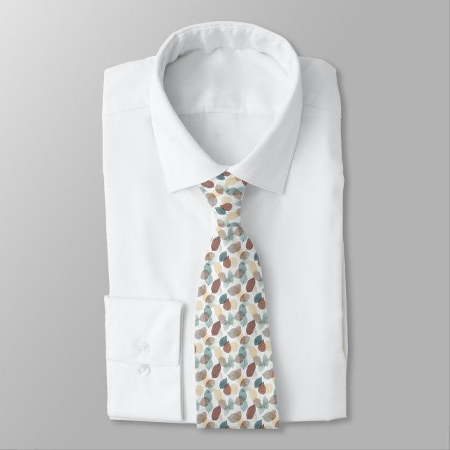 Muted Herbstlaubs Neck Tie Krawatte (Gebunden)