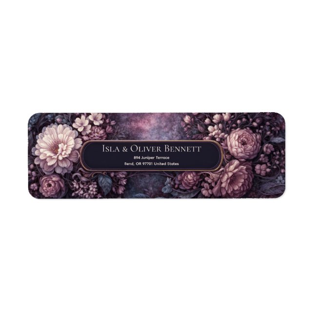 Muted Mauve Moody Botanical Ornate Frame (Vorne)