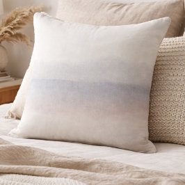 Muted Sky Horizon Throw Pillow Kissen