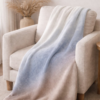 Muted Sky Wash Sherpa Blanket Sherpadecke