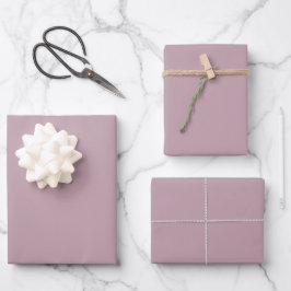 Muted Soft Grayish Pink Rose Spring Trending Color Geschenkpapier Set