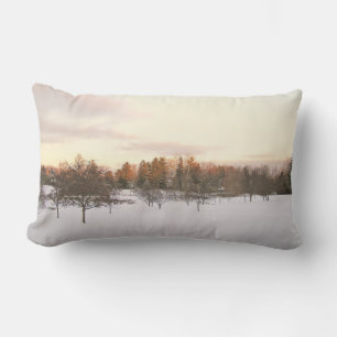 "MUTED WINTER LANDSCAPE" LUMBAR DURCH PILLOW LENDENKISSEN