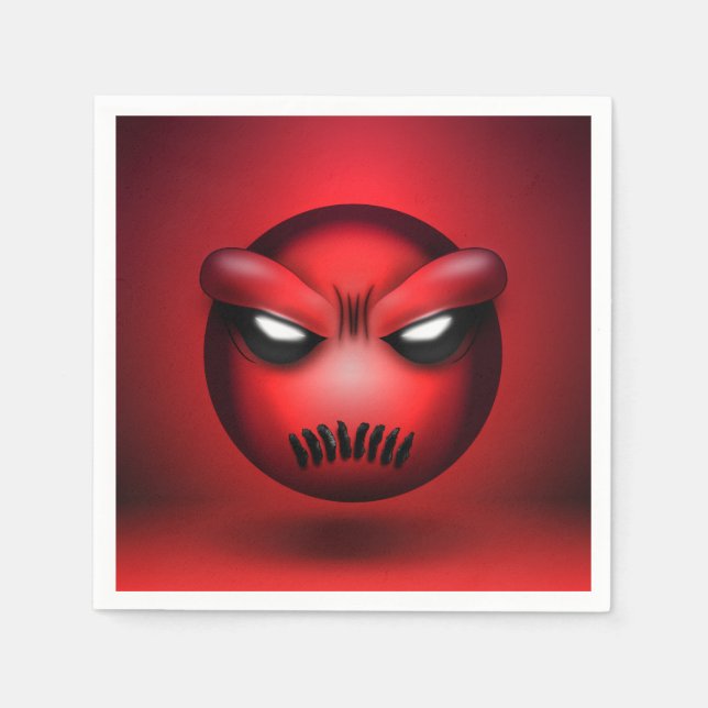 Mutemoji-Papierhandtuch Serviette (Vorderseite)