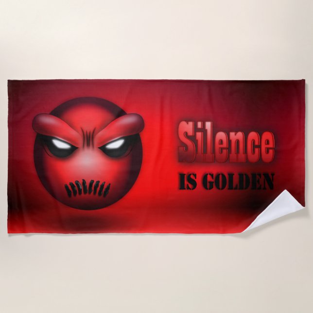 Mutemoji-Strandhandtuch Strandtuch (Vorderseite)