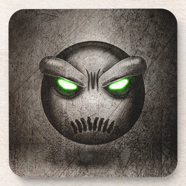 Mutemoji Vintage Getränkeuntersetzer (Vorderseite)