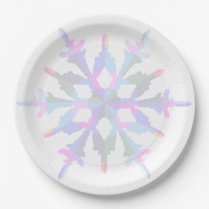 Mutes Harlequin Snowflake Melaminplatte Pappteller