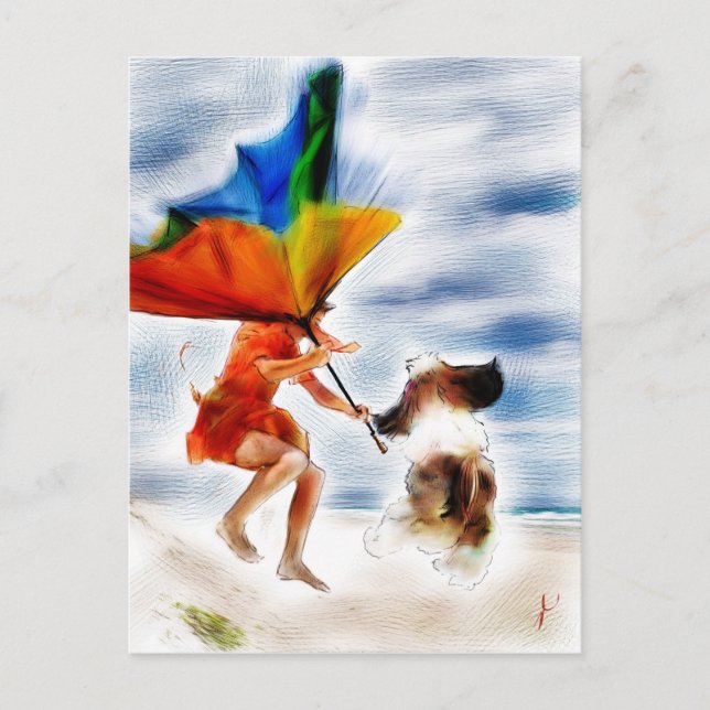 mutig handeln postkarte (Vorderseite)