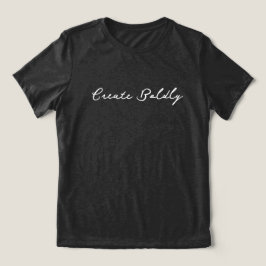 'Mutig Schaffen' Träumer Macher Künstler Unternehm Tri-Blend Shirt