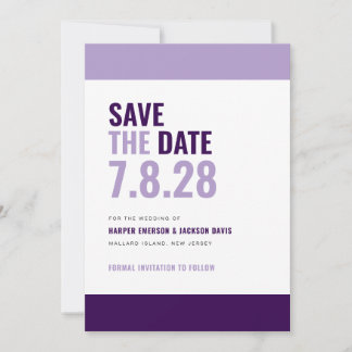 mutig und farbig Save the Date Einladung