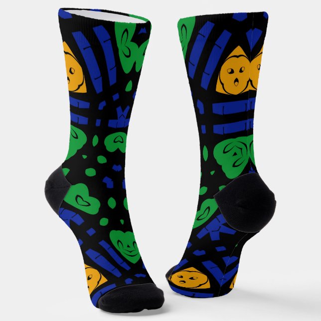 mutig und schön socken (Gewinkelt)