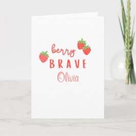 Mutig wie eine Beere, Kinderkrebs, kranke Kinder, Karte