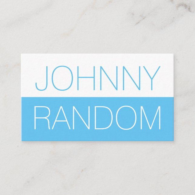 Mutige Abdeckung des halben Spalteduo-Tones Visitenkarte (Vorderseite)