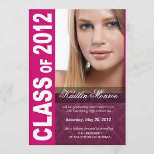 Mutige, angesagte Abschluss-Foto-Mitteilung 2012 Ankündigung