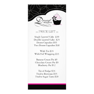 Mutige Bäckerei-Gestell-Karte Werbekarte