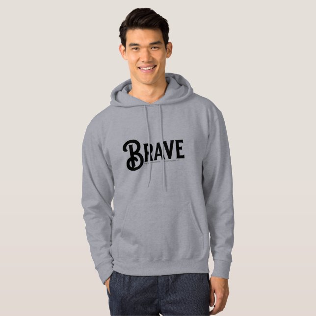 mutige, einfache Skripttrendy-Zitate Hoodie (Vorne ganz)
