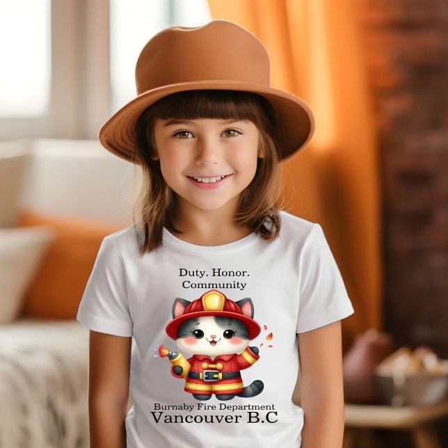 Mutige Feuerwehrkatze bereit retten! T-Shirt (Von Creator hochgeladen)