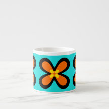 mutige grafische Blume CaféOlé 6oz. Espressoschale