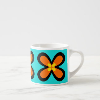 mutige grafische Blume CaféOlé 6oz. Espressoschale Espressotasse