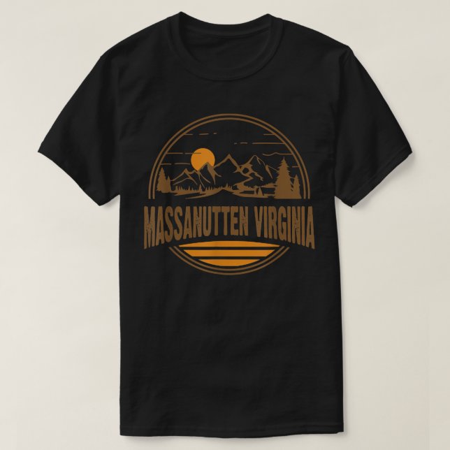 Mutige gute Vintage Massanutten, Virginia Moun T-Shirt (Design vorne)