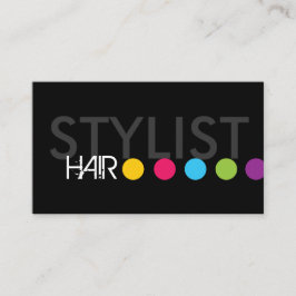 Mutige Haar-Stylist-Geschäfts-Karte Visitenkarte