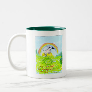 mutige Herzanarchistin Zweifarbige Tasse