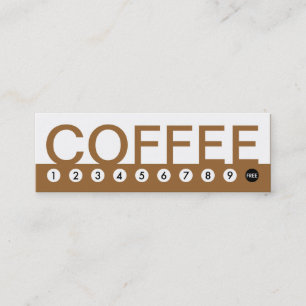 mutige KAFFEE-Kundenbindung Treuekarte