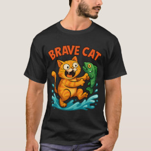 Mutige Katze T-Shirt
