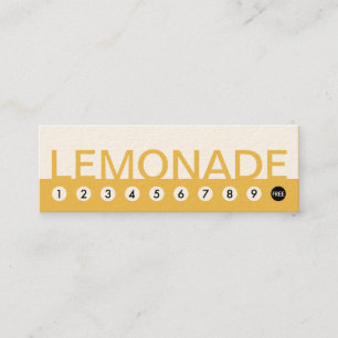 mutige LIMONADE-Kundenloyalität Treuekarte